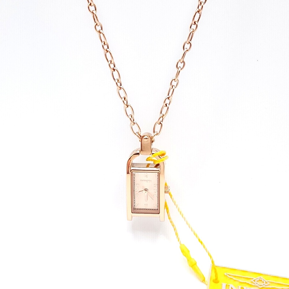 Invicta Mini Angel 49936 Pendant Watch Necklace Rose Gold Women's New - Picture 6 of 11